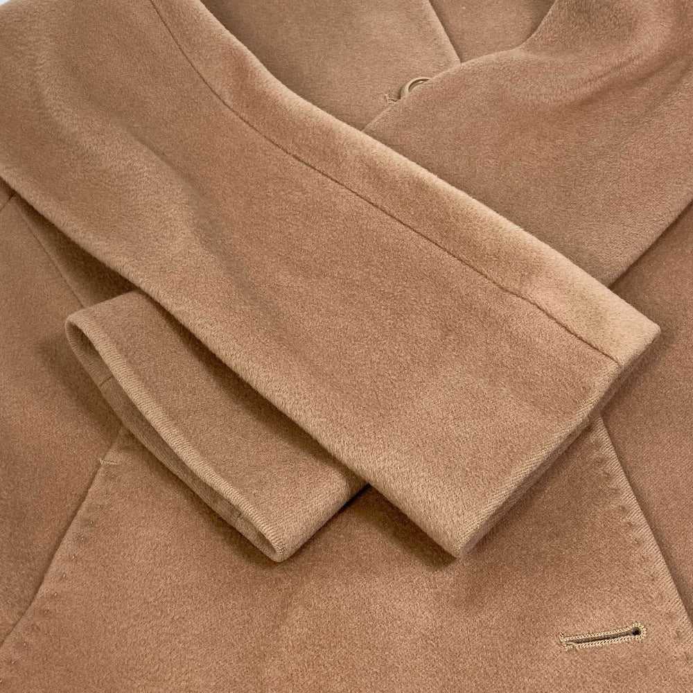 Max Mara Coat Wool Brown Studio Stand Collar Coat Women 40