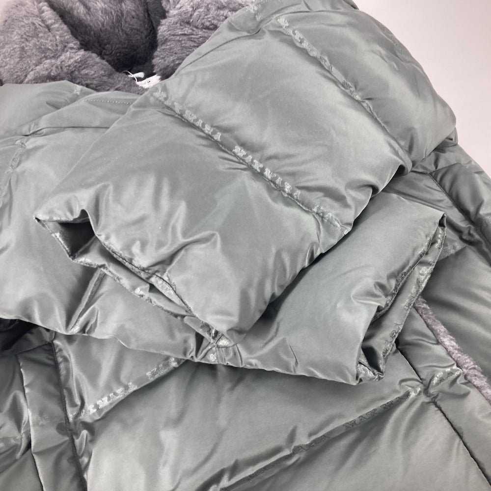 Max Mara Down Coat 149603266 Polyester Gray Apparel Outerwear Long Coat Frisia Teddy Long Women Xs