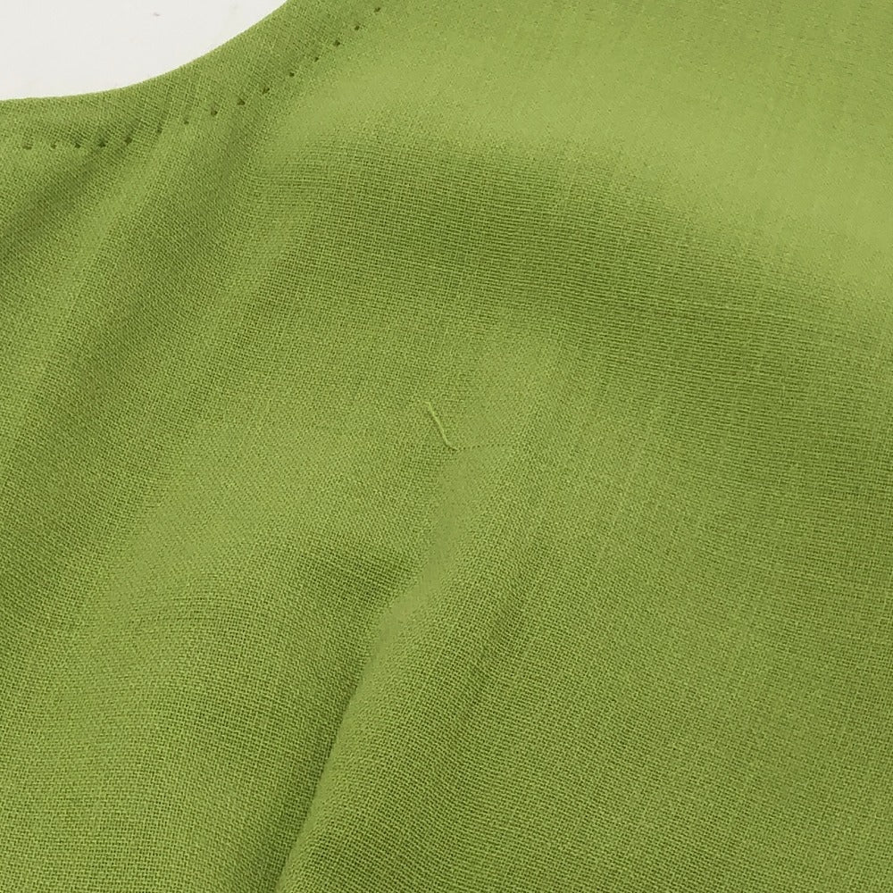 Max Mara One Piece Polyester Green Dress Belt Cardigan Women 32