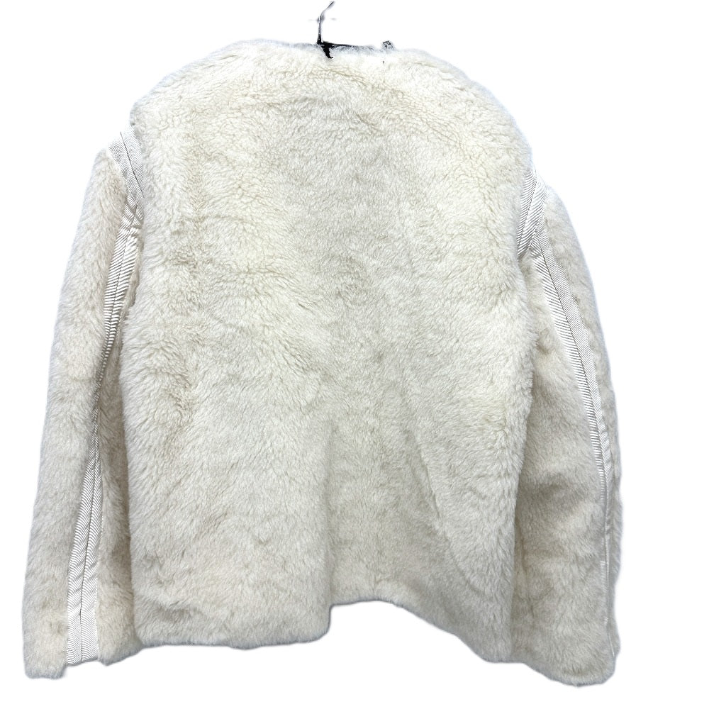 Max Mara Jacket 24110810216 Alpaca White Teddy Bear Apparel Women 36