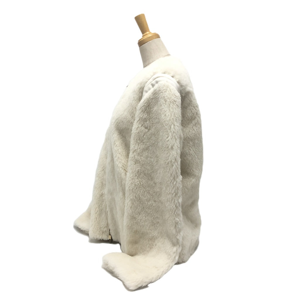 Max Mara Jacket 2411081021 Alpaca White Teddy Bear Women 36