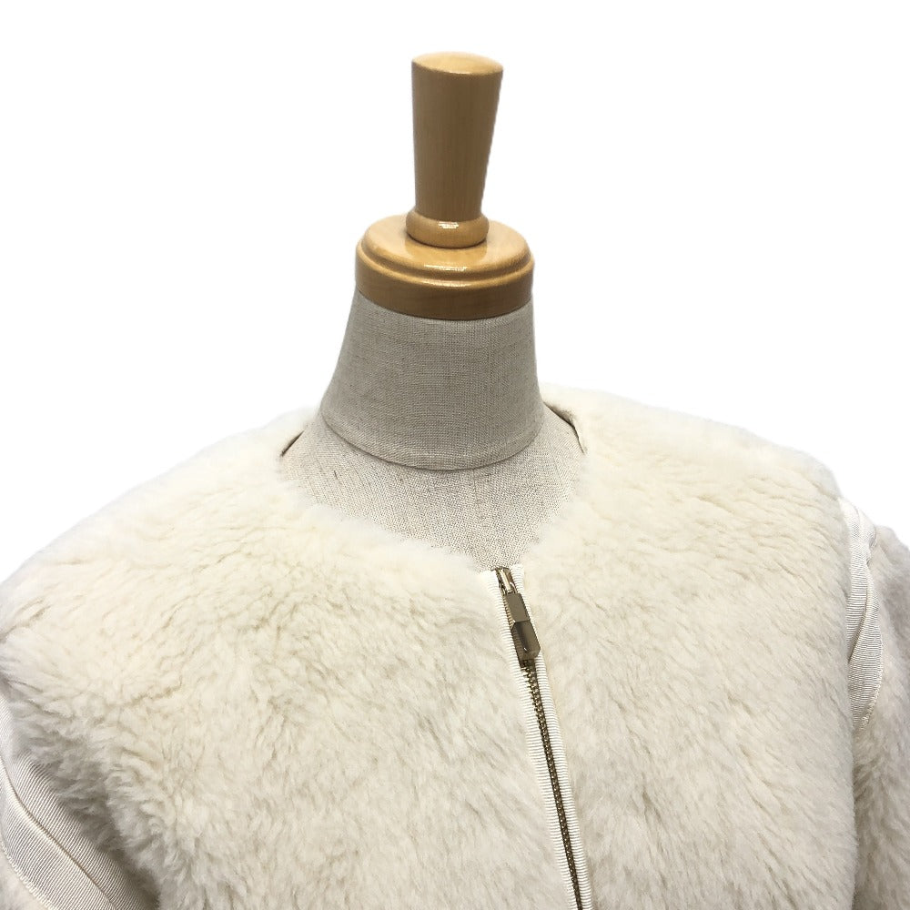 Max Mara Jacket 2411081021 Alpaca White Teddy Bear Women 36