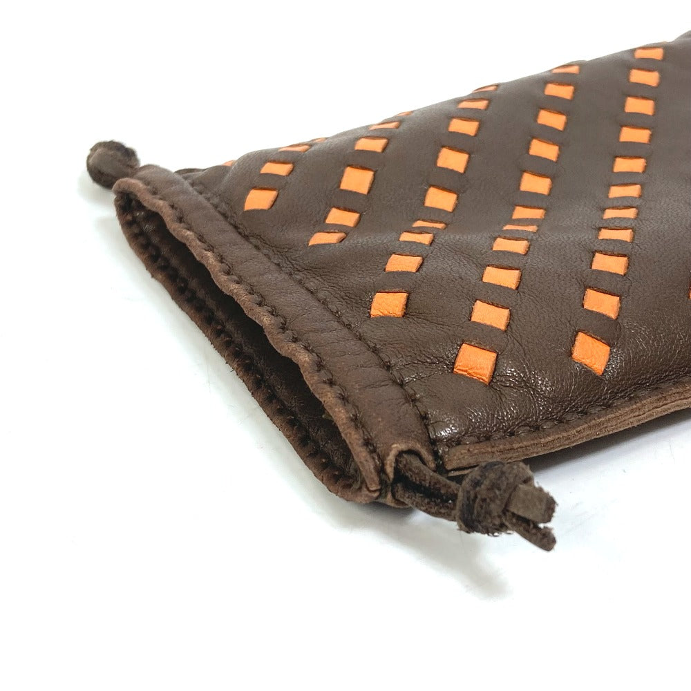 Hermes Pouch Anyo Miro Brown Pochette Pillow Pm Women
