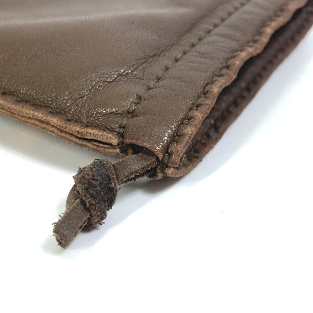 Hermes Pouch Anyo Miro Brown Pochette Pillow Pm Women