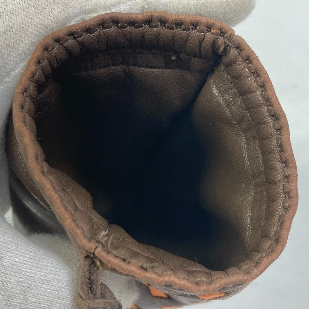 Hermes Pouch Anyo Miro Brown Pochette Pillow Pm Women