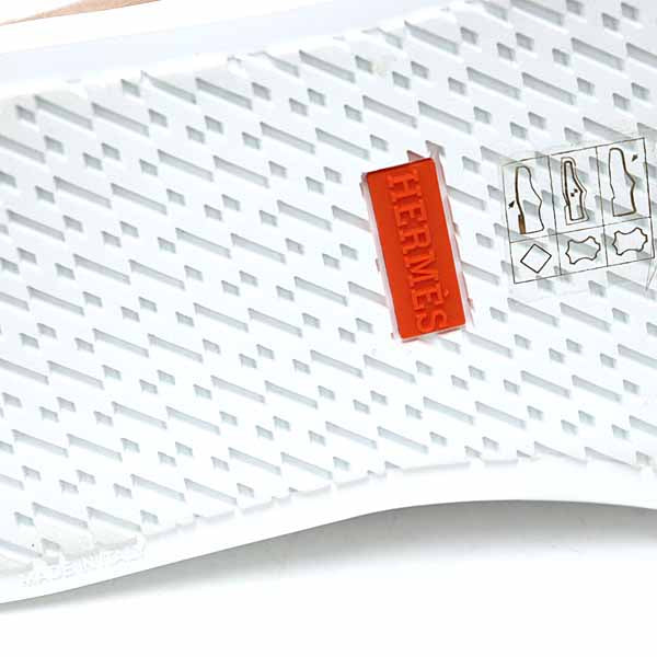 Hermes Slip-On H242191Z 59350 Leather, Metal Light Brown Sneaker Game Women No Size Listed