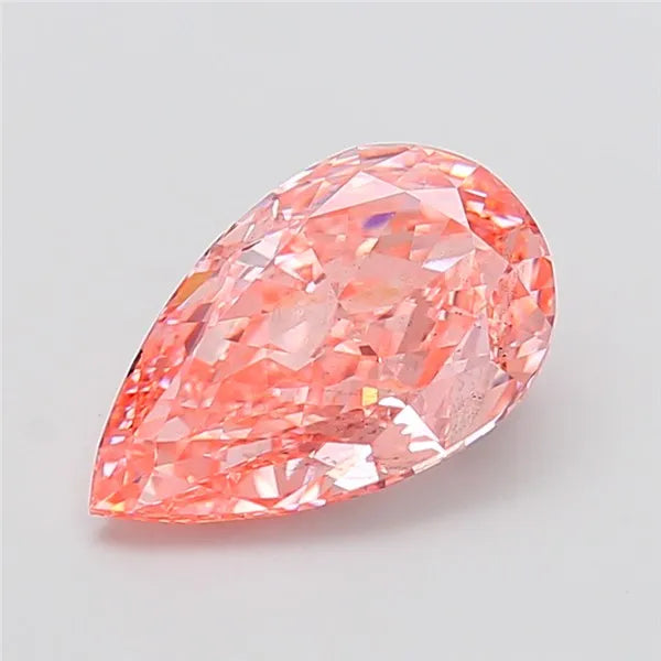 3.51ct Pear Lab Grown Diamond (Colour Fancy Vivid Pink, Clarity VS2, IGI Certified)