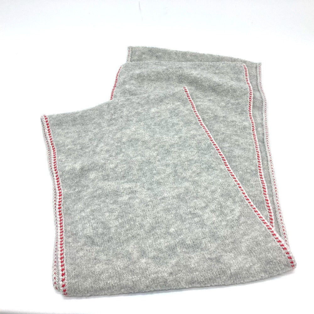 Chanel Scarf Cashmere Gray 2024 Model Coco Mark Women