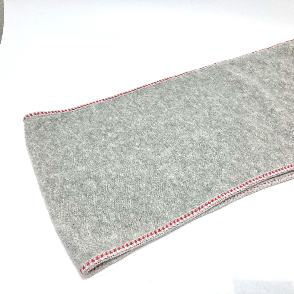 Chanel Scarf Cashmere Gray 2024 Model Coco Mark Women