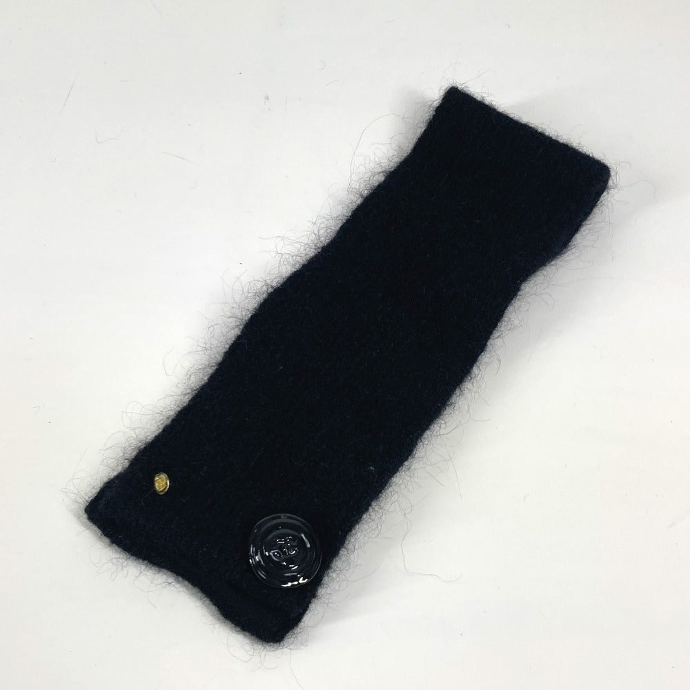 Chanel Scarf Rayon, Mohair Black P36906 Scarf, Snood And Collar 3-Piece Set Women