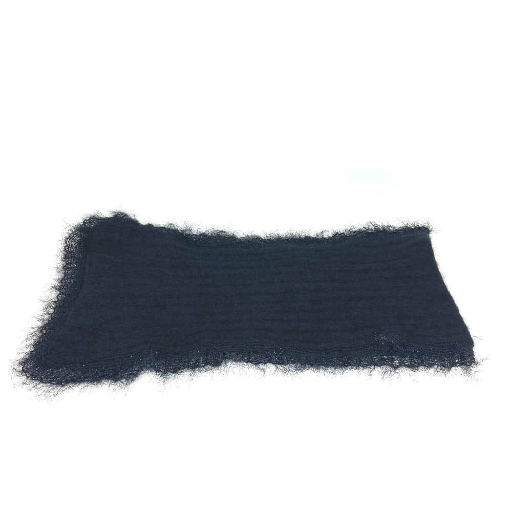 Chanel Scarf Rayon, Mohair Black P36906 Scarf, Snood And Collar 3-Piece Set Women