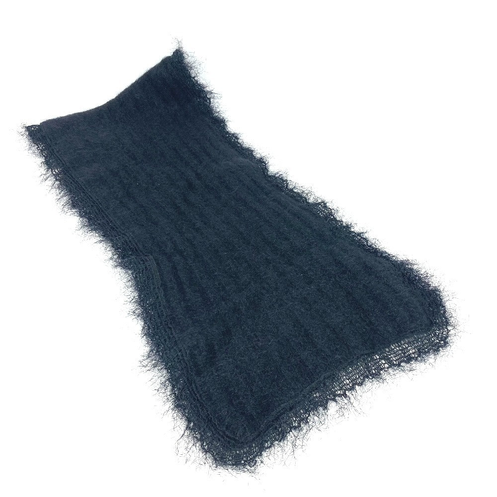 Chanel Scarf Rayon, Mohair Black P36906 Scarf, Snood And Collar 3-Piece Set Women