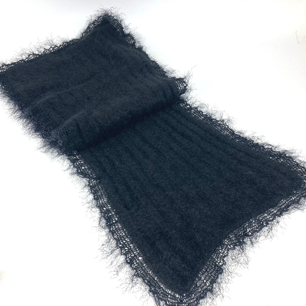 Chanel Scarf Rayon, Mohair Black P36906 Scarf, Snood And Collar 3-Piece Set Women