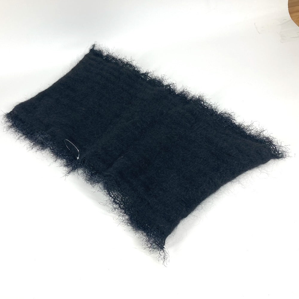 Chanel Scarf Rayon, Mohair Black P36906 Scarf, Snood And Collar 3-Piece Set Women