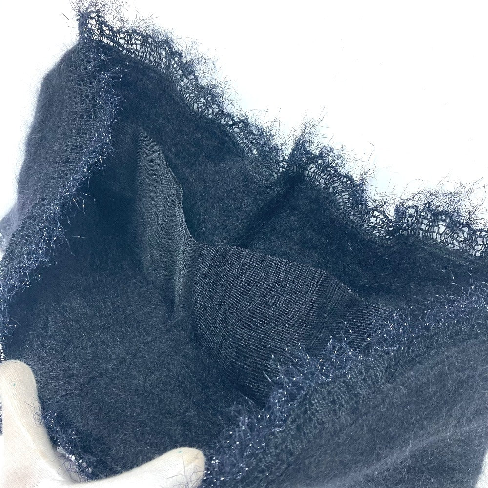 Chanel Scarf Rayon, Mohair Black P36906 Scarf, Snood And Collar 3-Piece Set Women