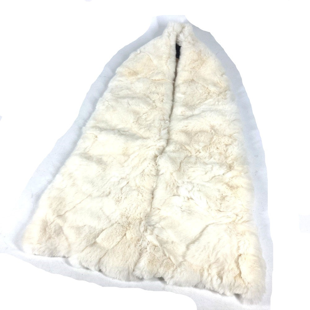 Chanel Scarf Fur , Lapin White Fur Women