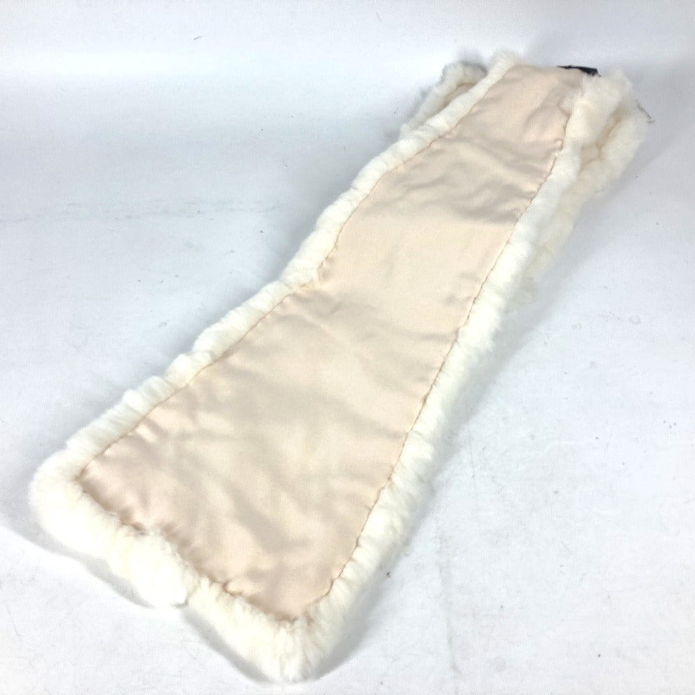 Chanel Scarf Fur , Lapin White Fur Women