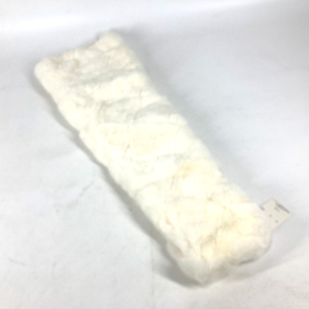 Chanel Scarf Fur , Lapin White Fur Women