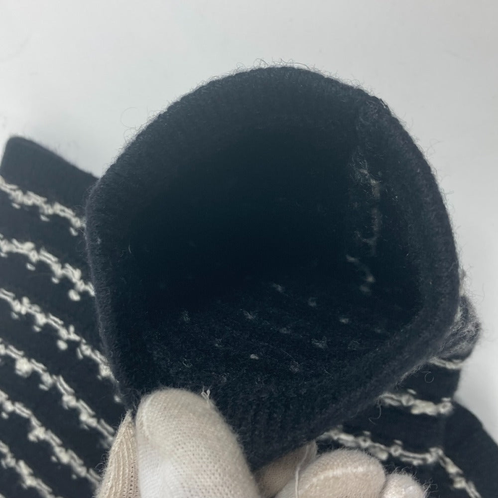 Chanel Gloves P39944 Cashmere, Wool/Cashmere Black 10A Arm Cover Women