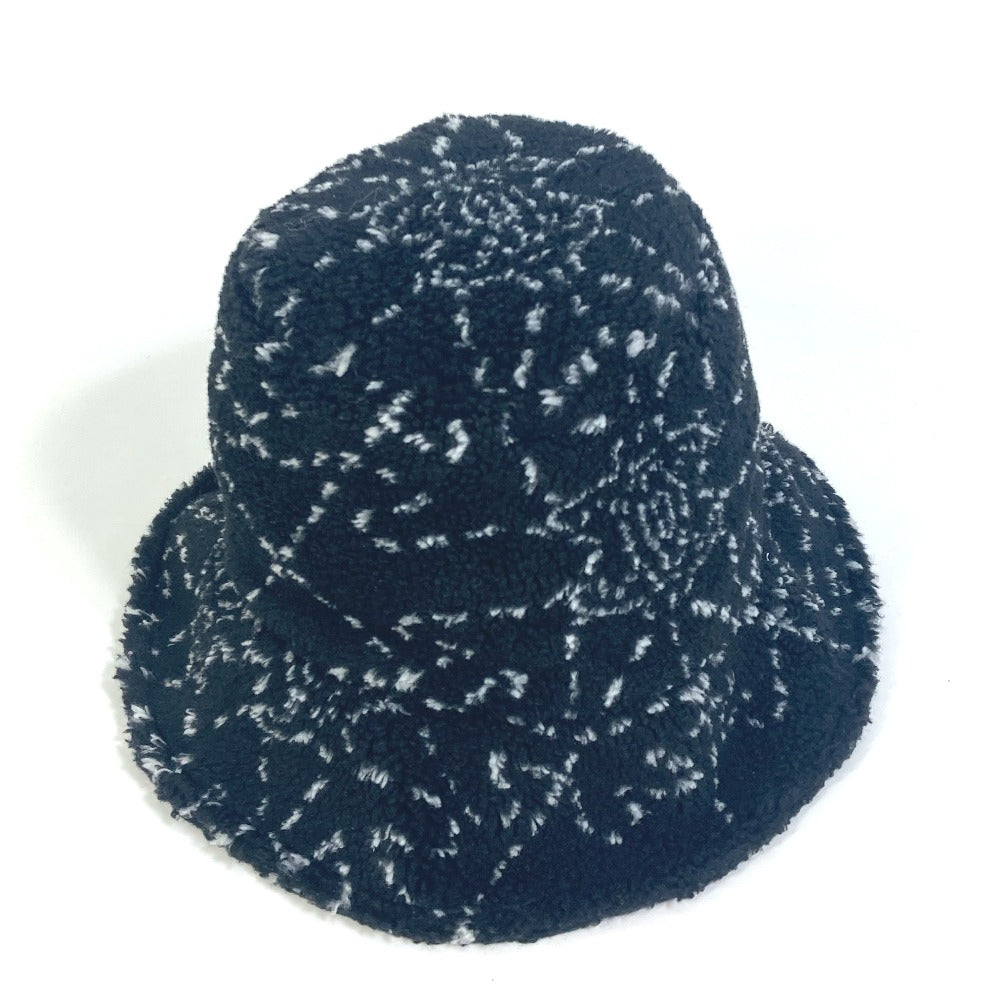 Chanel Hat Fur / Polyester / Cotton Black Hat Coco Mark Cc Women S
