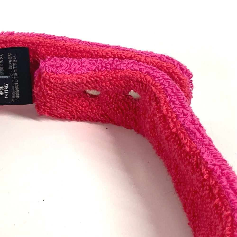 Chanel Sun Visor Cotton Pink 20C Logo