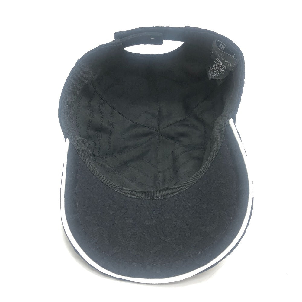 Chanel Cap 2025Ss Cotton, Nylon Black Coco Mark All-Over Print