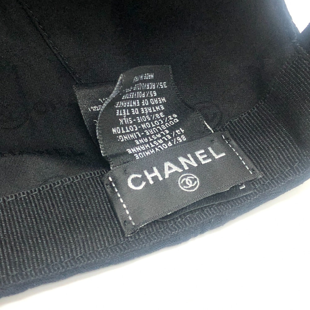 Chanel Cap 2025Ss Cotton, Nylon Black Coco Mark All-Over Print