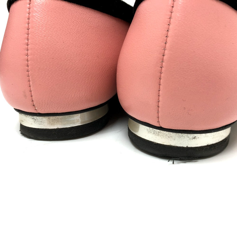 Chanel Pumps G39604 Lambskin, Velour Pink 22K Merry Jane Women 38