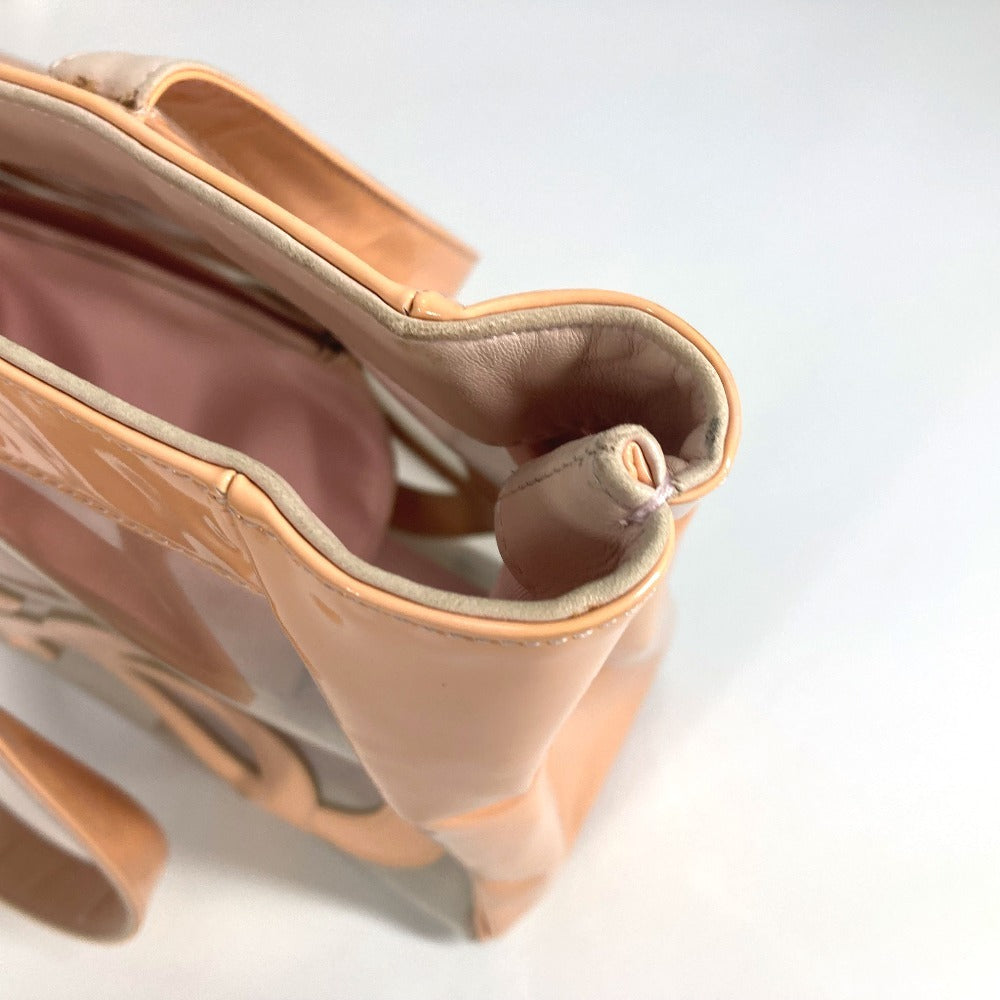 Chanel Shoulder Bag Plastics Pink Tote Bag Shoulder Bag Triple Coco Cc Coco Mark Women