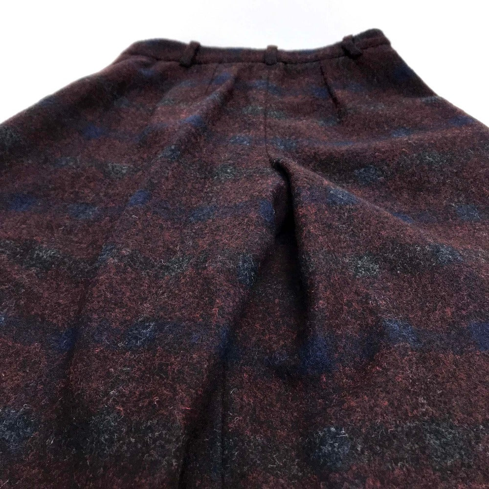 Chanel Pants Fabric Bordeaux Flannel 15B Women 34