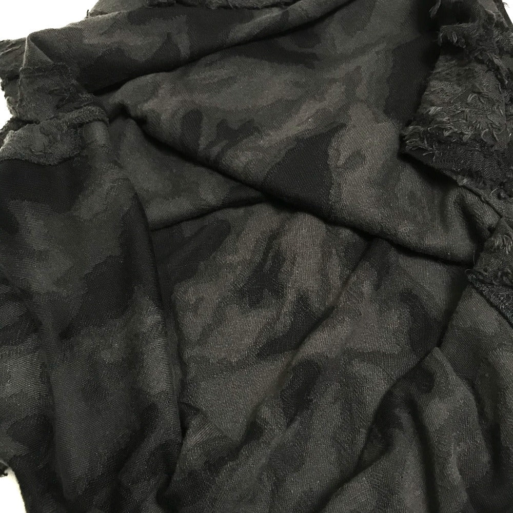Chanel Camisole Cotton Black Apparel Sleeveless Camellia Motif Women 34