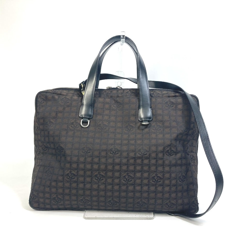 Chanel Business Bag Nylon, Leather Brown New Travel Line Handbag Women