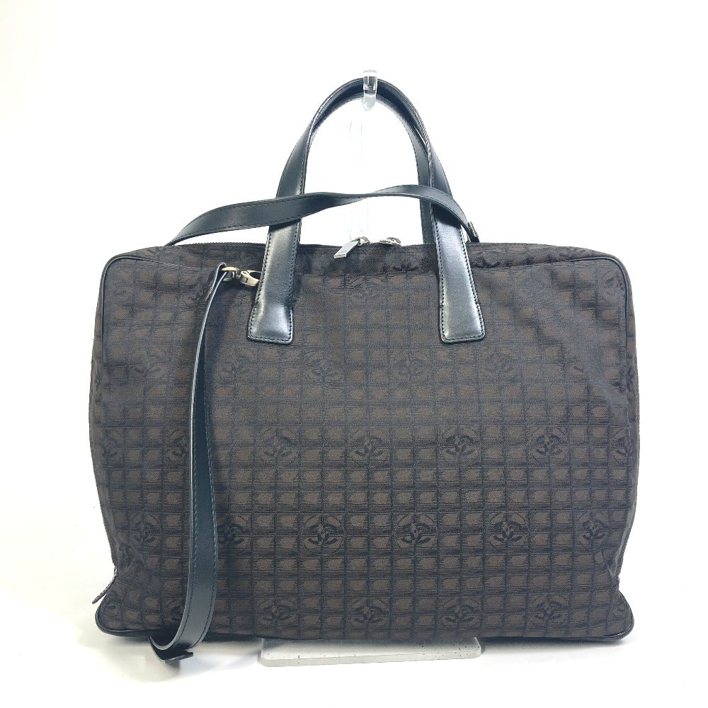 Chanel Business Bag Nylon, Leather Brown New Travel Line Handbag Women