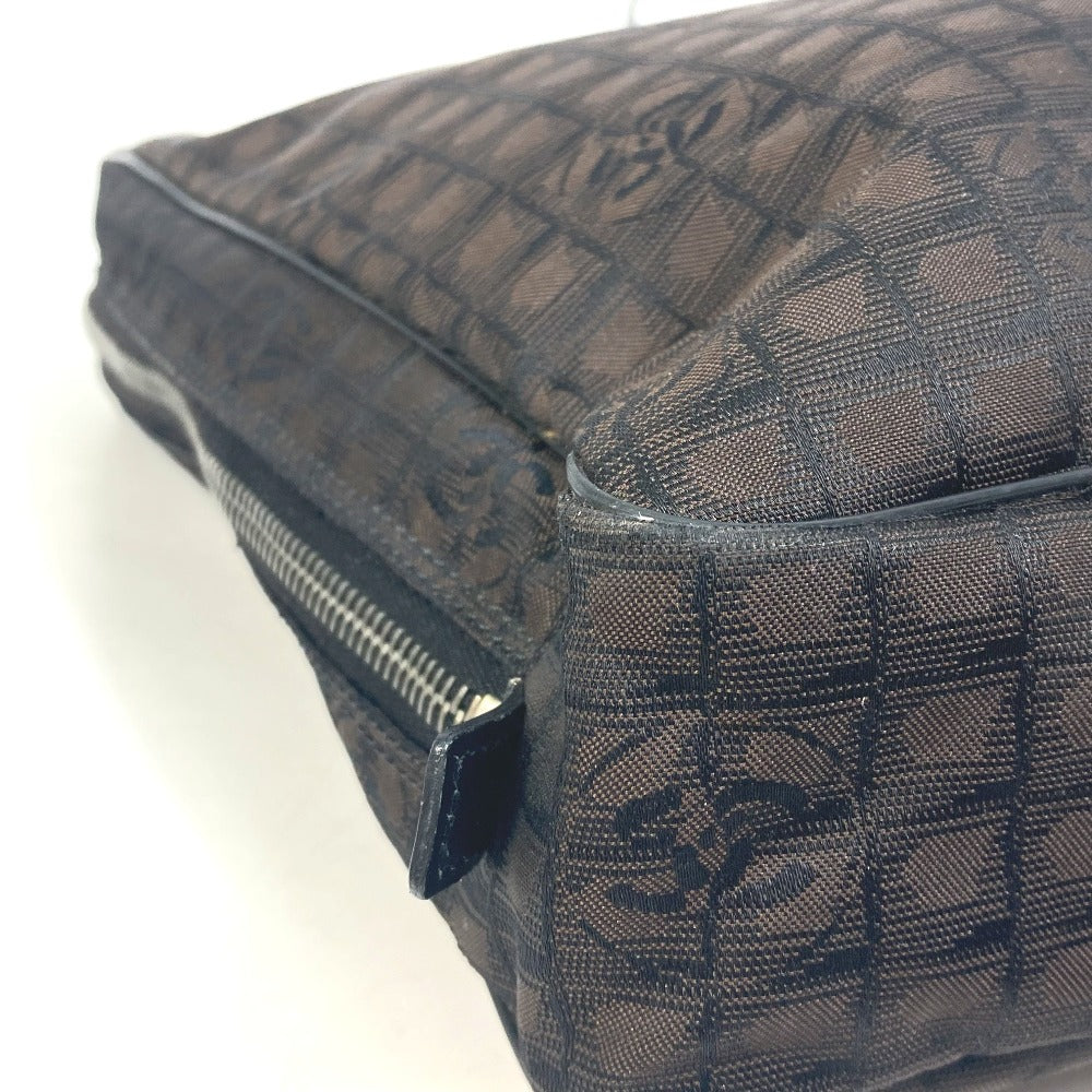 Chanel Business Bag Nylon, Leather Brown New Travel Line Handbag Women