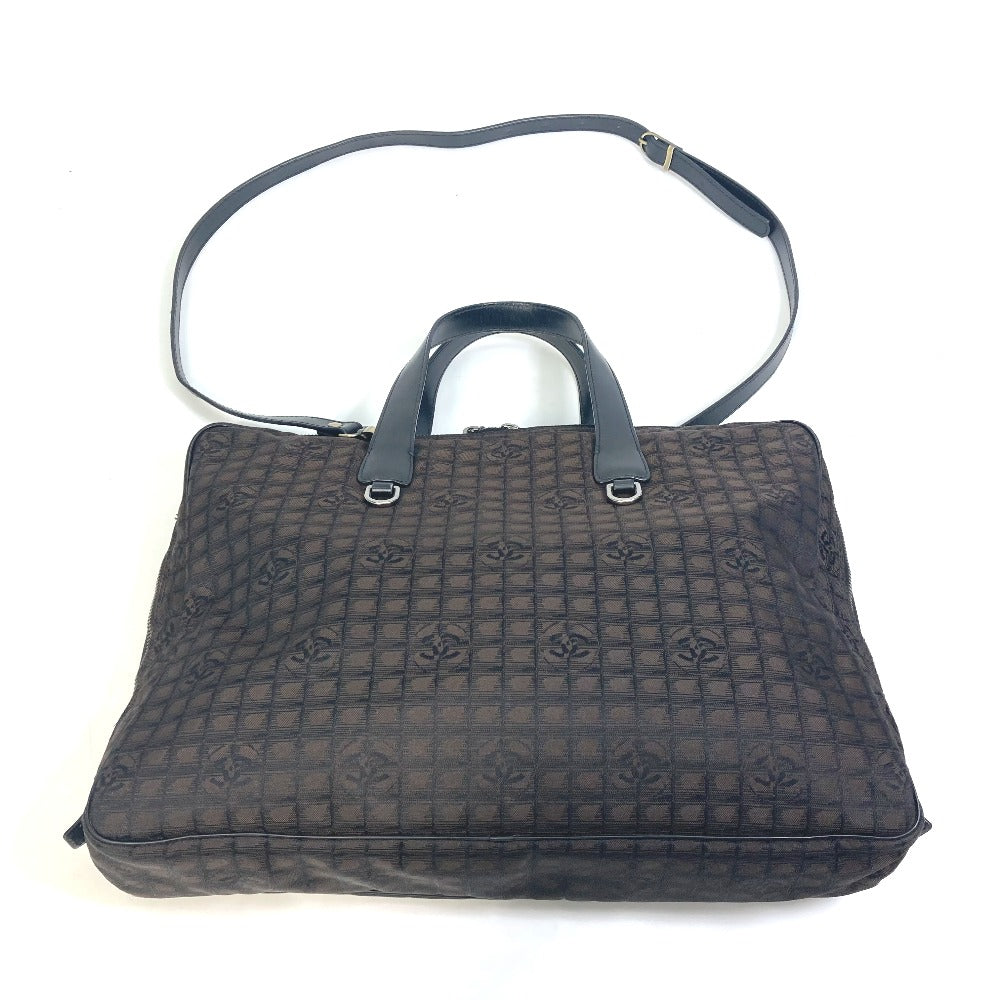 Chanel Business Bag Nylon, Leather Brown New Travel Line Handbag Women