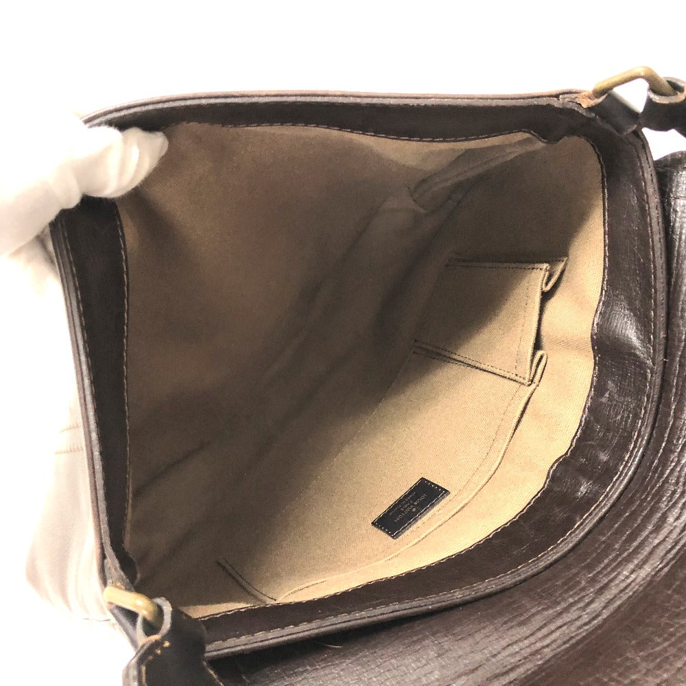 Louis Vuitton Shoulder Bag M92994 Utah Leather Brown Utah Ohama Mens