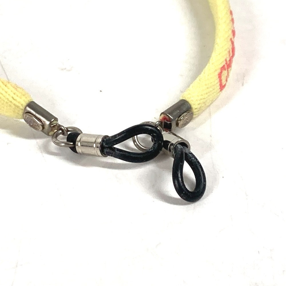 Chanel Strap Canvas Yellow Eyewear Sunglasses Glasses 00T Glass Cord Glasses Strap Women