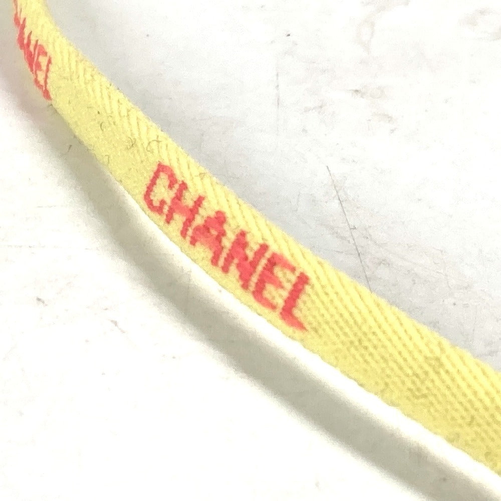 Chanel Strap Canvas Yellow Eyewear Sunglasses Glasses 00T Glass Cord Glasses Strap Women