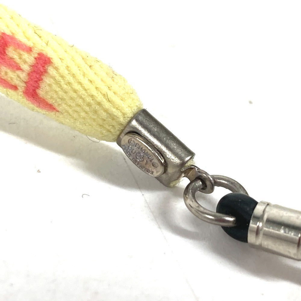 Chanel Strap Canvas Yellow Eyewear Sunglasses Glasses 00T Glass Cord Glasses Strap Women