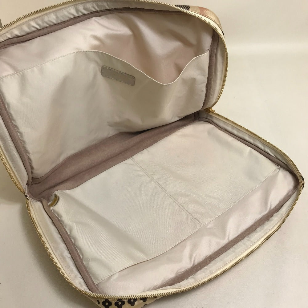 Chanel Travel Case Nylon Pink Camelia Women