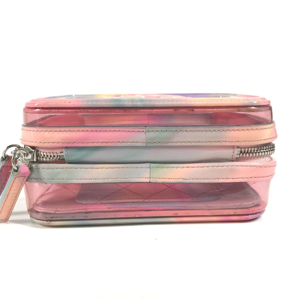 Chanel Handbag Plastics Pink Filigree Vanity Bag Crossbody Cc Coco Mark Women