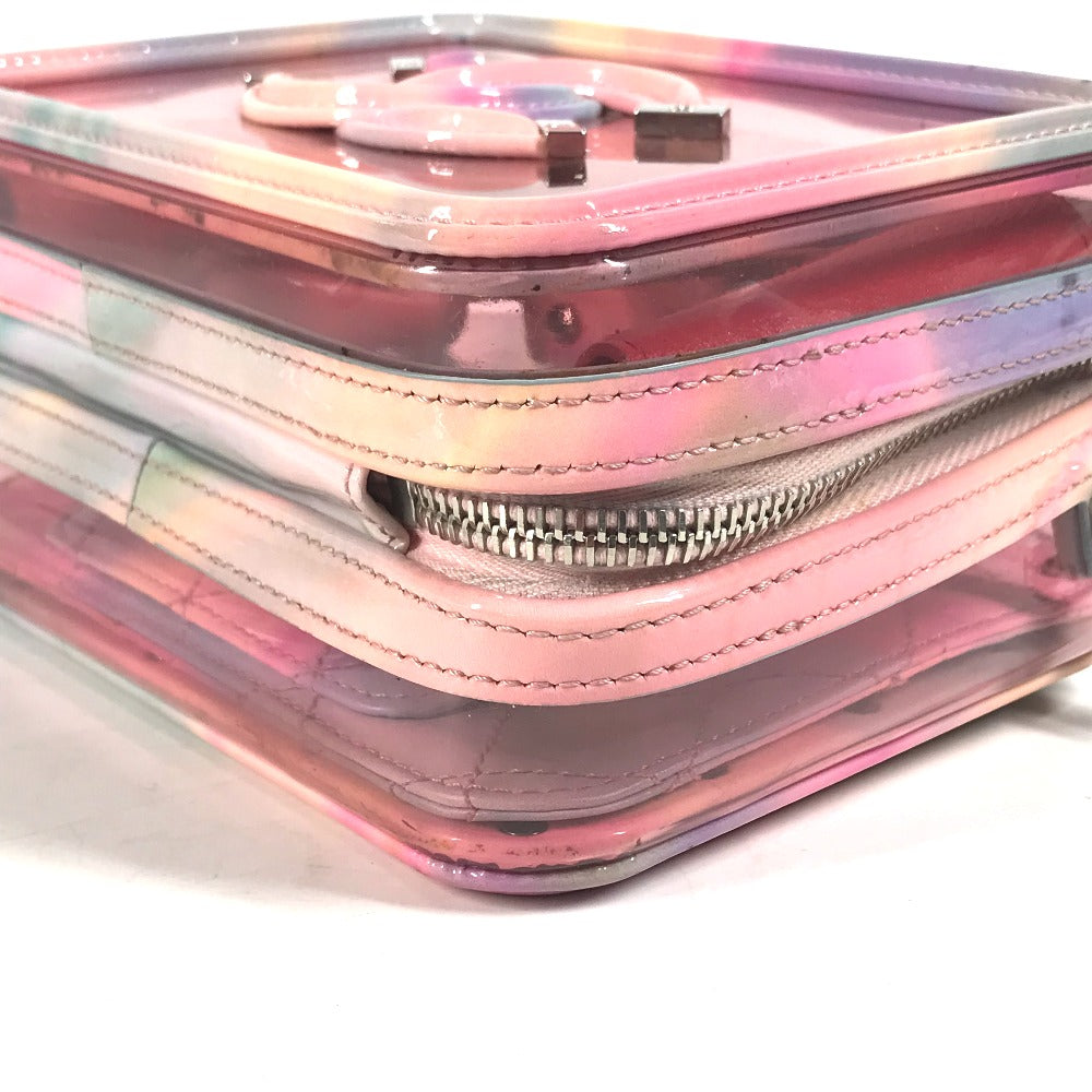 Chanel Handbag Plastics Pink Filigree Vanity Bag Crossbody Cc Coco Mark Women
