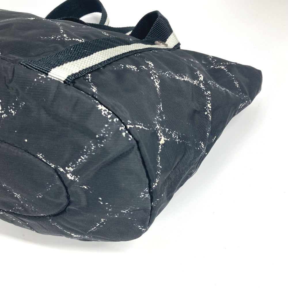 Chanel Boston Duffel Bag Nylon Black Old Travel Line Pet Bag Unisex(Unisex)