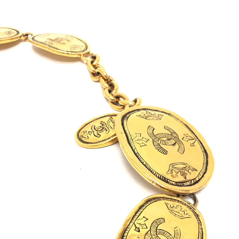 Chanel Belt 26 Metal Gold Coco Mark Medal