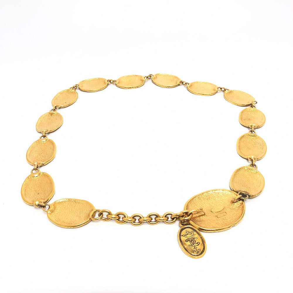 Chanel Belt 26 Metal Gold Coco Mark Medal