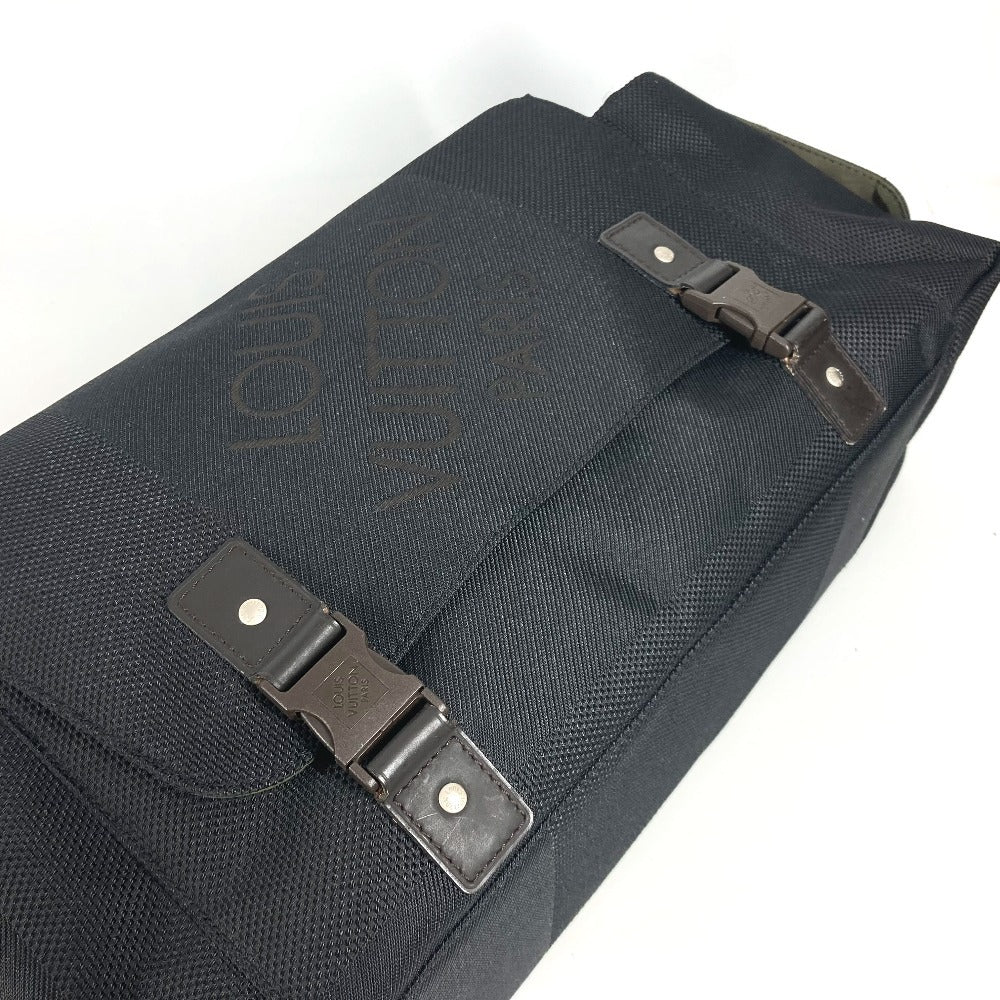 Louis Vuitton Shoulder Bag M93076 Damier Jean Canvas Black Damier Jean Perrier Unisex(Unisex)
