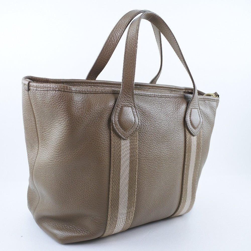Bally Handbag Calfskin Beige With Porch 2Wayshoulder Unisex(Unisex)