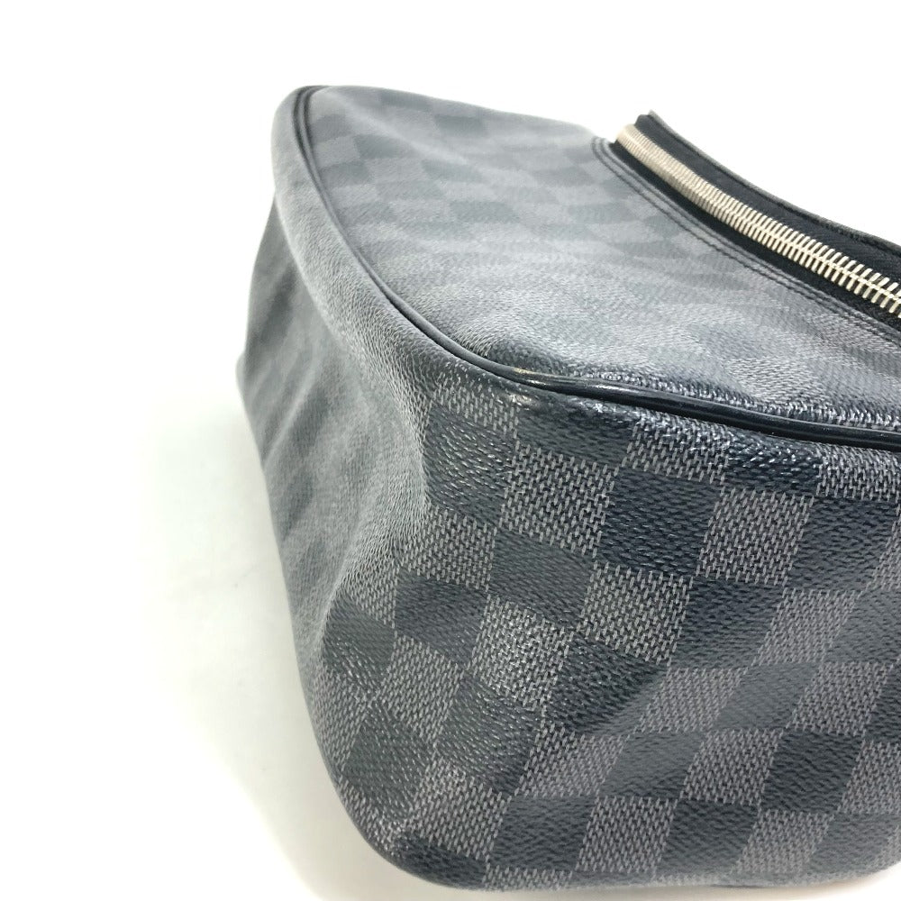 Louis Vuitton Pouch N47625 Damier Grafitto Canvas Black Damier Grafitte C Cracking Pouch Mens