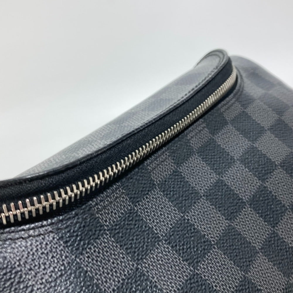 Louis Vuitton Pouch N47625 Damier Grafitto Canvas Black Damier Grafitte C Cracking Pouch Mens