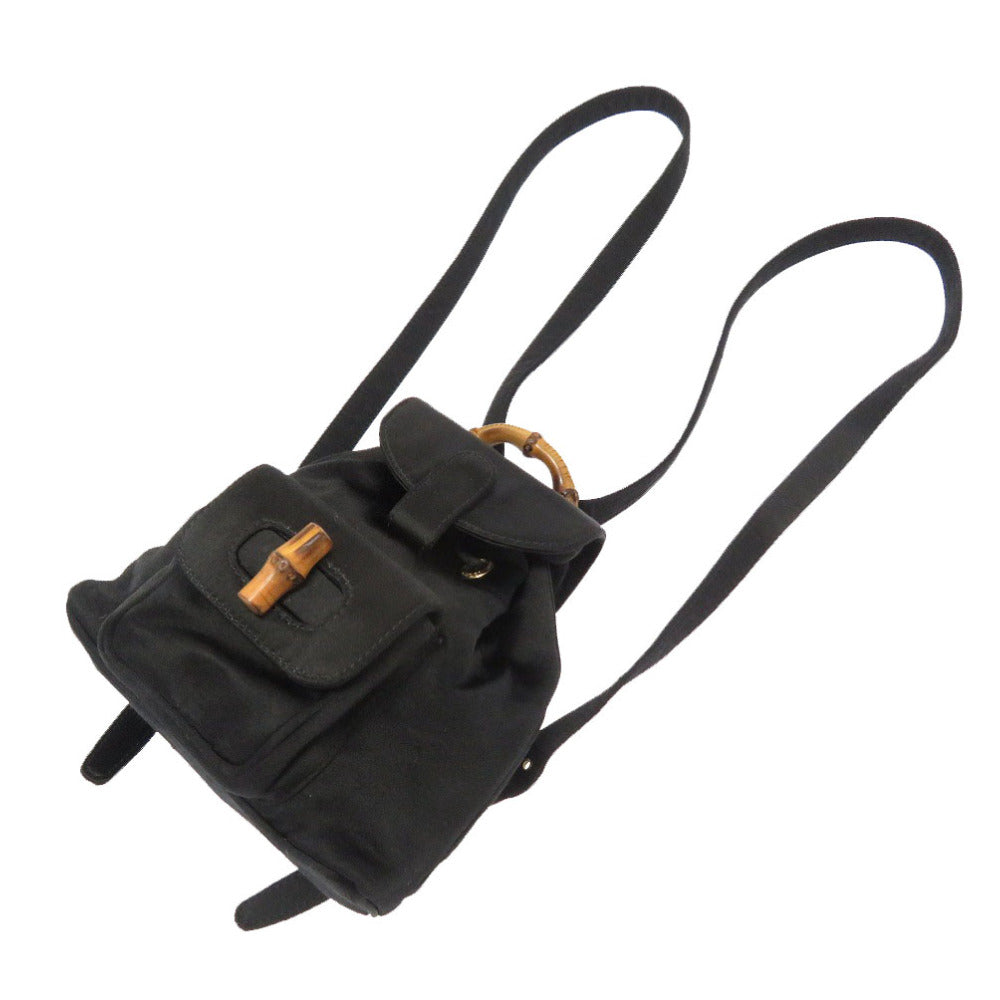 Gucci Backpack 005 4781 0319 Bamboo Black Women